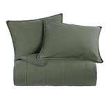 Stonewashed Cotton Canvas Coverlet