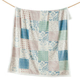 Patchwork Paisley Campfire Sherpa Throw