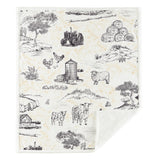 Farm Life Campfire Sherpa Throw