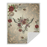 Rowena Longhorn Campfire Sherpa Throw
