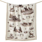 Western Range Campfire Sherpa Throw