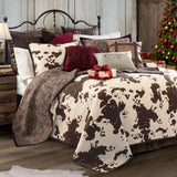 Elsa Cowhide Reversible Quilt Set