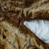 Faux Wolf Fur Euro Sham