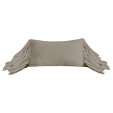 Washed Linen Long Ruffled Pillow