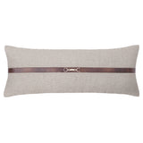 Herringbone Buckle Detailed Lumbar Pillow