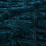 Stella Faux Silk Velvet Double Box Stitch Quilt Set