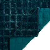 Stella Faux Silk Velvet Double Box Stitch Quilt Set