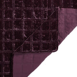 Stella Faux Silk Velvet Double Box Stitch Quilt Set