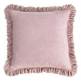 Stella Faux Silk Velvet Ruffled Euro Sham