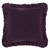 Stella Faux Silk Velvet Ruffled Euro Sham