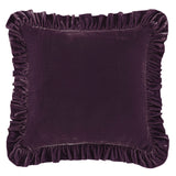 Stella Faux Silk Velvet Ruffled Euro Sham