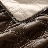 Stella Faux Silk Velvet Double Box Stitch Throw
