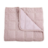 Stella Faux Silk Velvet Double Box Stitch Throw