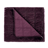 Stella Faux Silk Velvet Double Box Stitch Throw