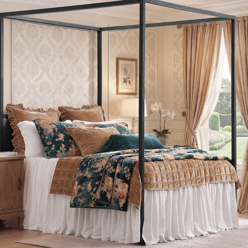 Josephine Burnout Faux Silk Velvet Duvet Cover Set