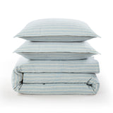 Reyes 100% Slub Linen Stripe Duvet Cover Set