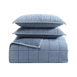 Stonewashed Denim Quilt Set