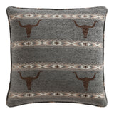 Chisholm Longhorn Chenille Jacquard Euro Sham