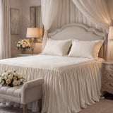 Stella Faux Silk Velvet Bedspread Set