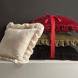 Stella Faux Silk Velvet Oblong Pillow