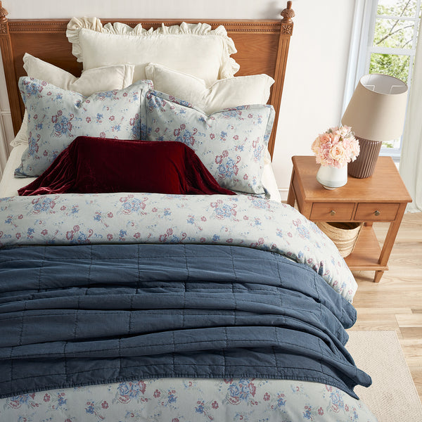 Rosabel Washed Denim Bedding Set