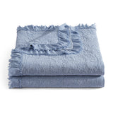 Sadie Stonewashed Paisley Ruffled Quilt Set
