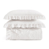 Sadie Stonewashed Paisley Ruffled Quilt Set