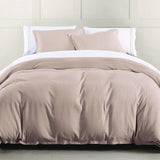 Hera Washed Linen Flange Bedding Set Comforter / Duvet Cover