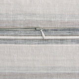 100% French Flax Linen Variegated Stripe Duvet Cover Set - Charcoal Duvet Cover