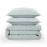 Reyes 100% Slub Linen Stripe Duvet Cover Set Duvet Cover