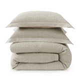 Stonewashed Cotton Waffle Weave Duvet Cover Duvet Cover