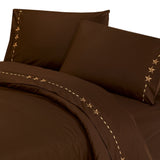 Embroidered Star Sheet Set