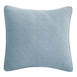 Stonewashed Cotton Gauze Euro Sham Mineral Blue Euro Sham