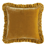 Stella Faux Silk Velvet Ruffled Euro Sham Euro Sham