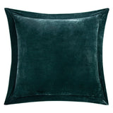 Stella Faux Silk Velvet Flanged Euro Sham Storm Blue Euro Sham