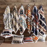 Home on the Range Aztec Campfire Sherpa Throw