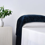 Stella Faux Silk Velvet Waterfall Pillowcase Set Pillow Shams & Euro Shams