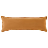Stonewashed Cotton Canvas Long Lumbar Pillow Terracotta Pillow