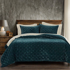 Stella velvet in Storm Blue