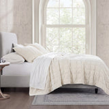 Stella Faux Silk Velvet Double Box Stitch Quilt Set Quilt
