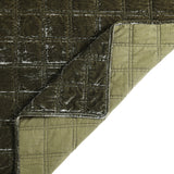 Stella Faux Silk Velvet Double Box Stitch Quilt Set Quilt