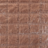 Stella Faux Silk Velvet Double Box Stitch Quilt Set Quilt