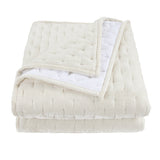 Stella Faux Silk Velvet Pintuck Quilt Quilt