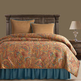 San Angelo Comforter Set, Teal & Leopard