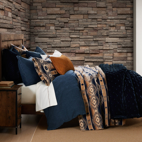 Taos Wool Blend Blanket Set