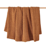 Teddy Throw Blanket 50"W x 60"L / Caramel Throw