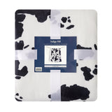Elsa Cowhide Campfire Sherpa Throw Throw