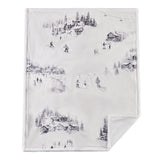 Ski Toile Campfire Sherpa Throw Throw