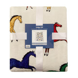 Wild Horses Campfire Sherpa Throw, 6 MOQ Throw