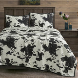 Clara Cowhide Reversible Quilt Set Quilt